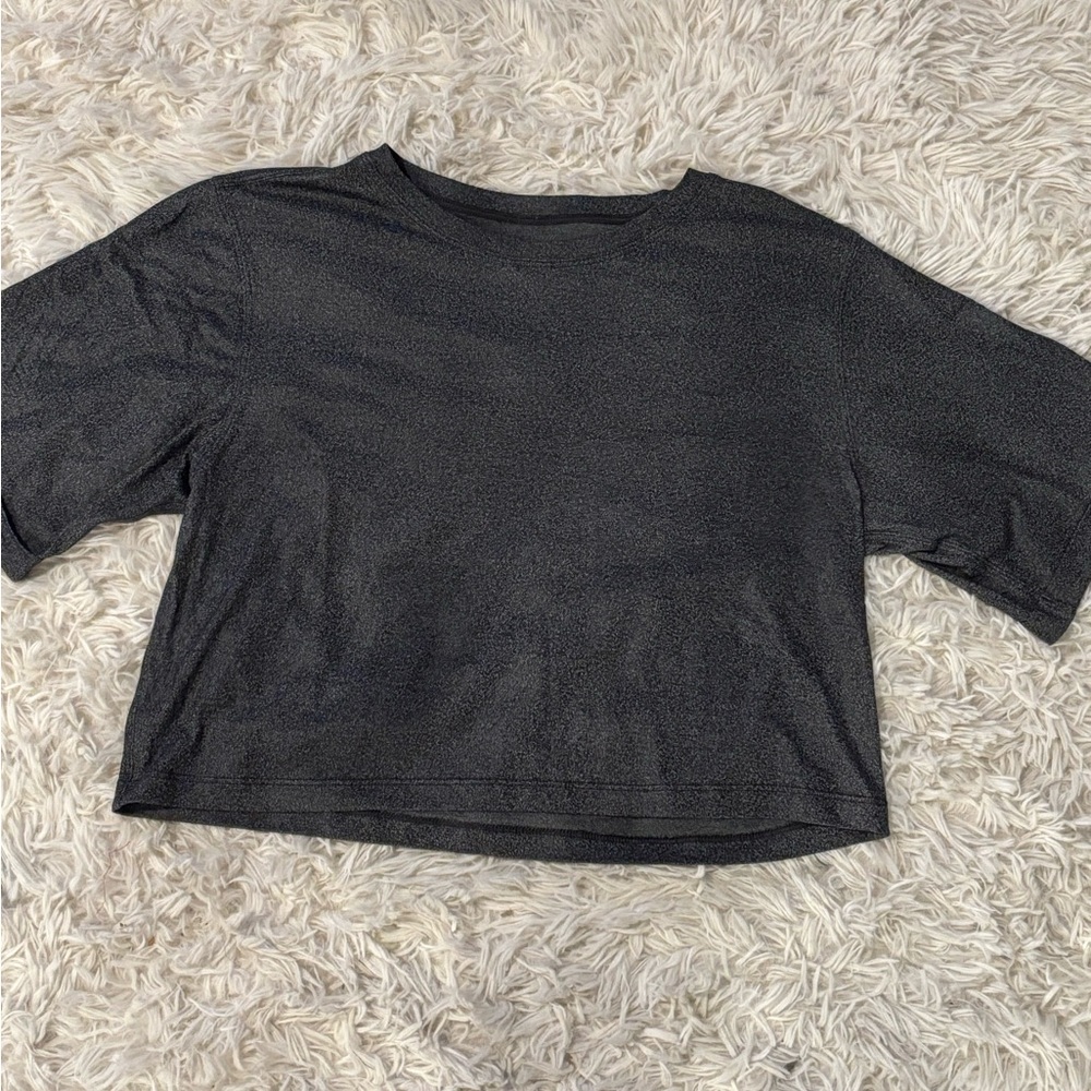 Lululemon Charcoal Crop Top